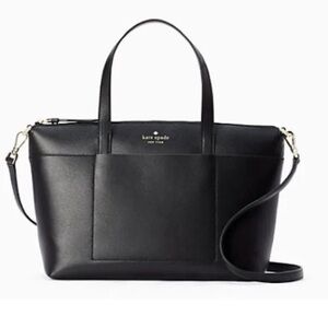 Kate Spade Patrice Leather Satchel Shoulder Bag Black